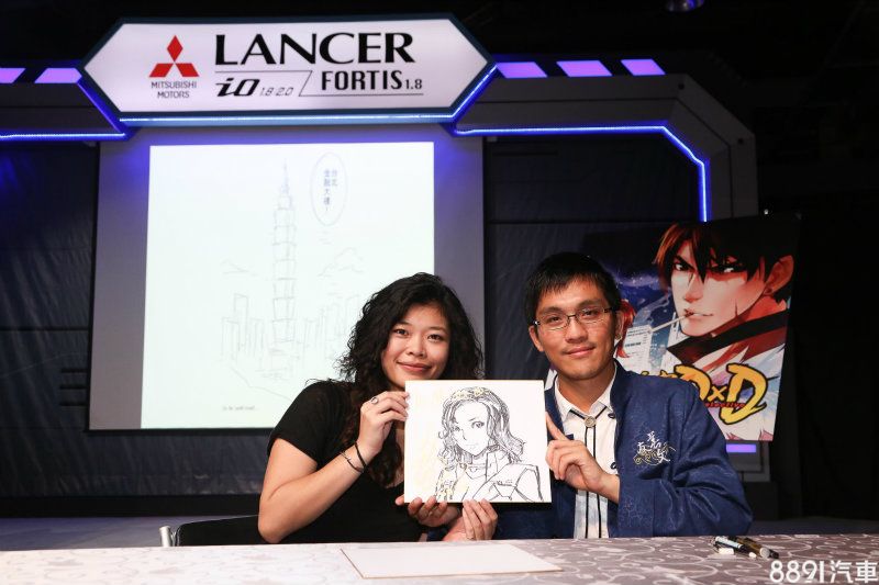 三菱車迷及漫畫迷朋友來到現場一同感受Lancer iO的熱血魅力