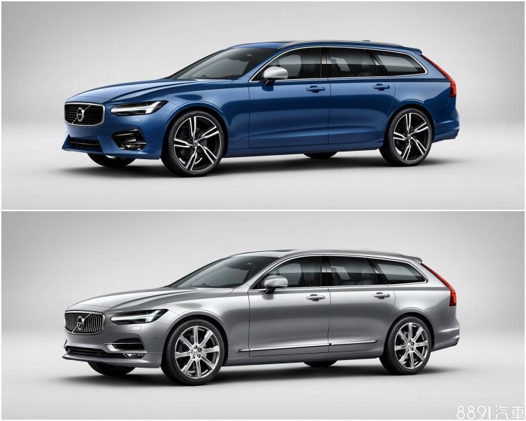  V90 R-Design與標準款放在一起便可清楚看出外觀差異，細節經過強化後，運動氣息確實更為濃郁。   