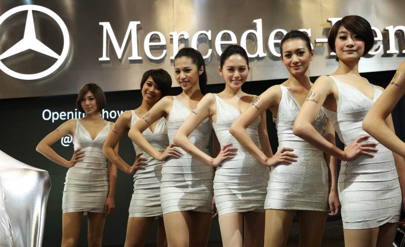 親切的星夢天使讓 Mercedes-Benz 成為全場最吸睛的焦點