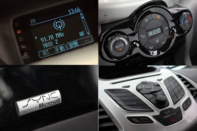 一如新世代Ford車系科技感是內裝設計的主軸，SYNC多媒體通訊介面是不可多得的獨到設計。