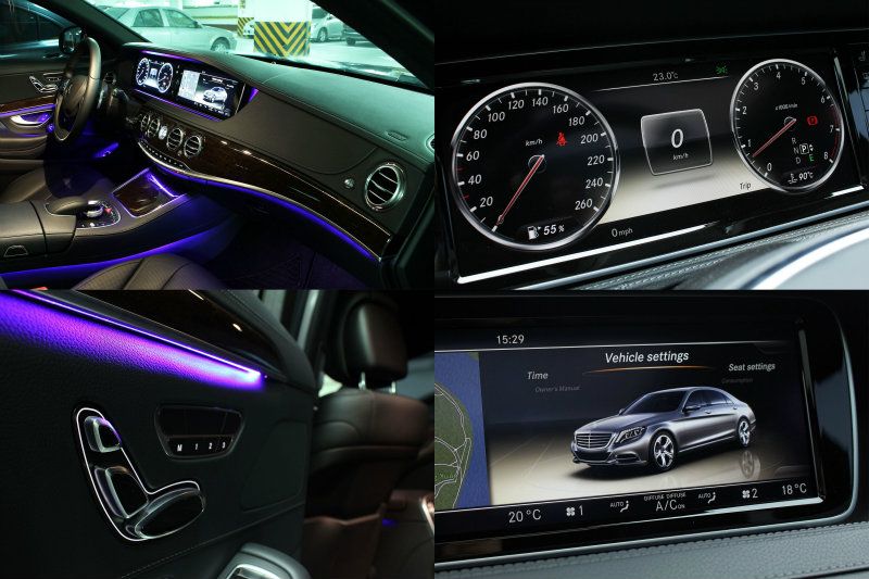 依舊以古典美學為主的控台設計，除了擁有精品般高質感，還導入可選色的環艙氣氛燈，營造出極上舒適空間。