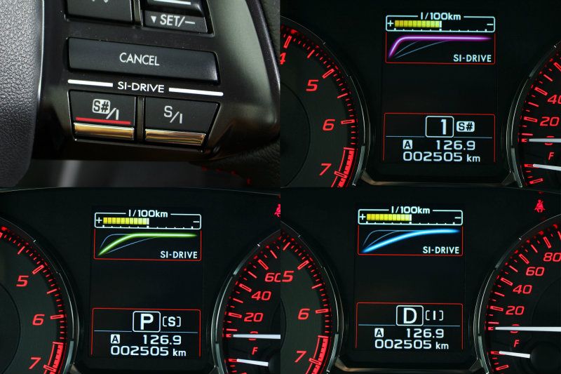 透過SI-Drive動力控制系統,可決定選擇WRX輸出特性。