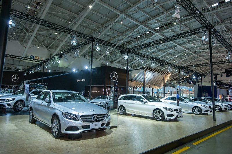 Mercedes-Benz展場有總計達39輛的車款展出。