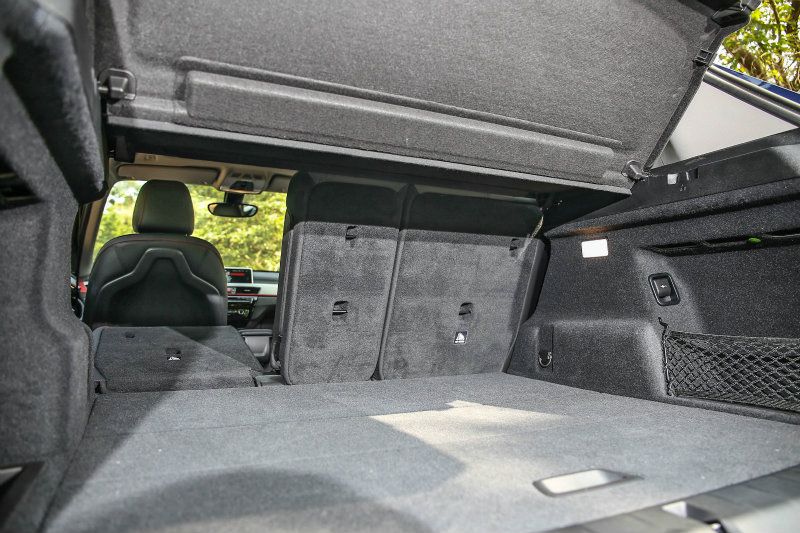 透過後座椅背傾倒變化，後廂容積可於505~1550公升間彈性調整。