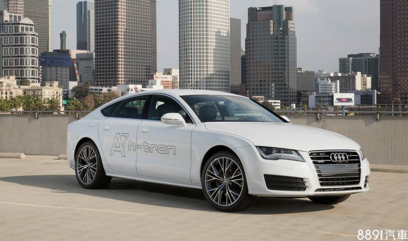 A7 Sportback H-Tron Quattro concept在2014年洛杉磯車展首度亮相，其採用氫燃料電池搭配Plug-in Hybrid動力設定，最大輸出為228hp/40.58kgm，最長行駛里程可超過500km。
