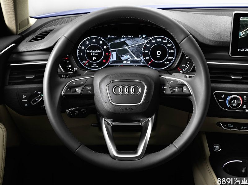 A4 30TFSI Luxury+LED套件版搭載12.3吋全智能液晶儀表,整合車速、引擎轉速、導航地圖、音響、媒體資訊、駕駛輔助系統等功能,無須轉移視線即可將所有資訊盡收眼前。 A4 30TFSI Luxury+LED套件版搭載12.3吋全智能液晶儀表,整合車速、引擎轉速、導航地圖、音響、媒體資訊、駕駛輔助系統等功能,無須轉移視線即可將所有資訊盡收眼前。