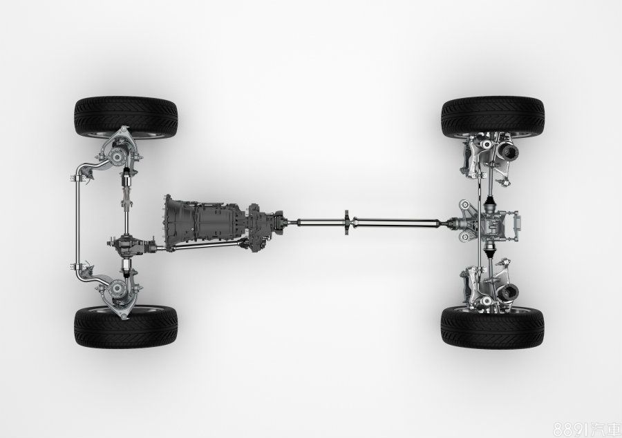 懸吊採用前雙A臂、後多連桿型式，均由鋁合金材質打造，除了能帶來輕量化的功效外，也能兼顧堅固性（First Edition另增加電子懸吊系統），並擁有智慧四輪驅動，加上前後255/55R19 P Zero輪胎配置，不難發現此車強調的運動性，讓人躍躍欲試想往極限去探究。