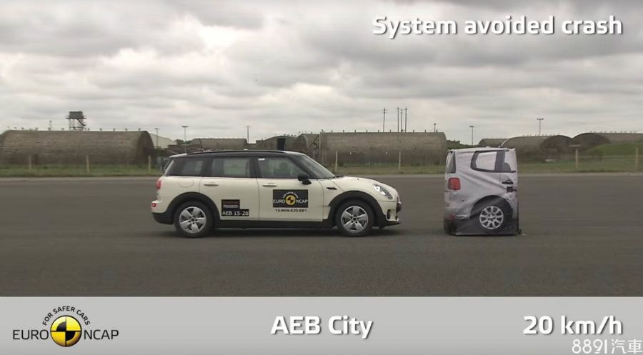 都會輔助煞停部分,在20km/h AEB City(都市煞停)與40km/h AEB Inter-Urban(市郊通勤)能避免碰撞,50km/h AEB City與70AEB Inter-Urban則能緩解碰撞車速,總體而言,NCAP給予「充分」等級的評價。
