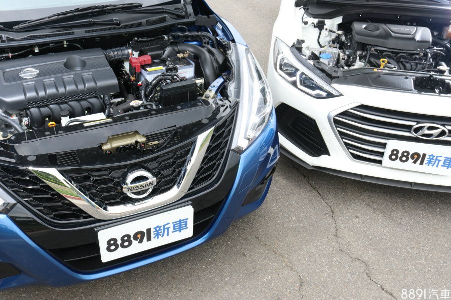 Tiida小改款與大改款Elantra 1.6，兩者是國產最新的1.6房車代表，這是我們決定找來兩車一起實測油耗的主因。