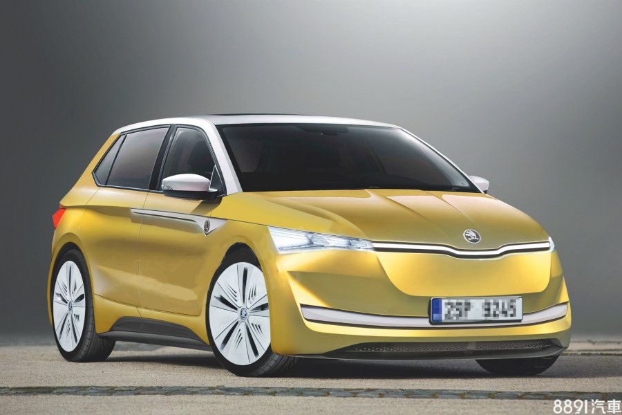 （此為Skoda電動掀背車預想圖）