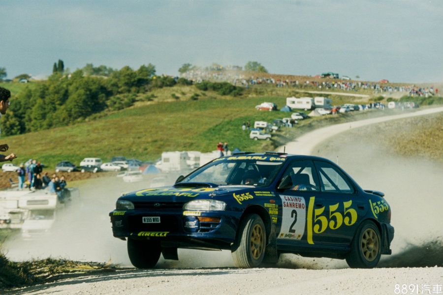 （圖為Impreza 555 1996 San Remo Rally）