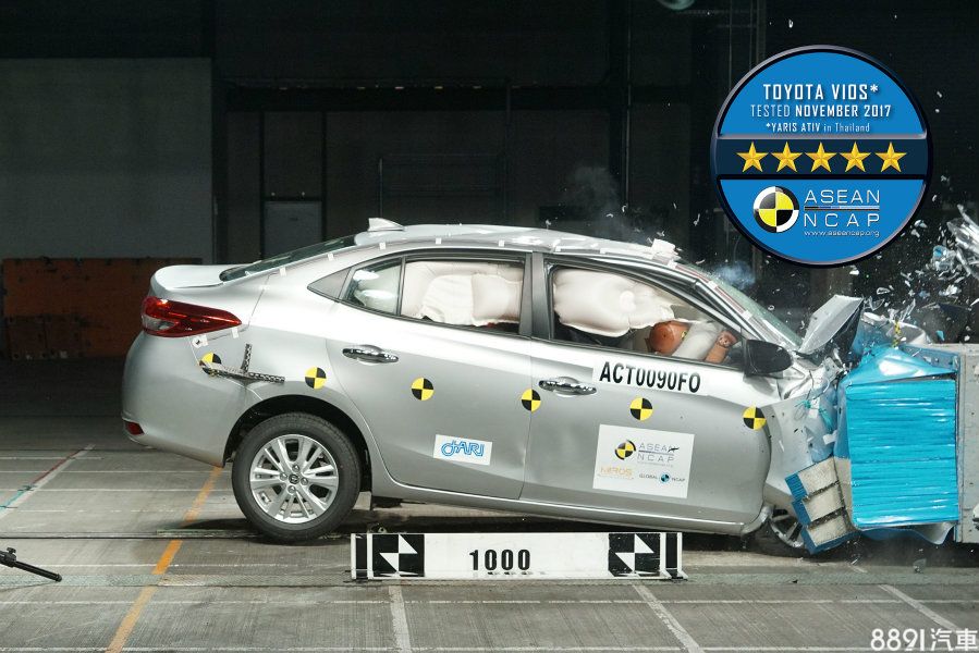 （圖為Toyota小改款Vios東協版之測試，僅供示意。）