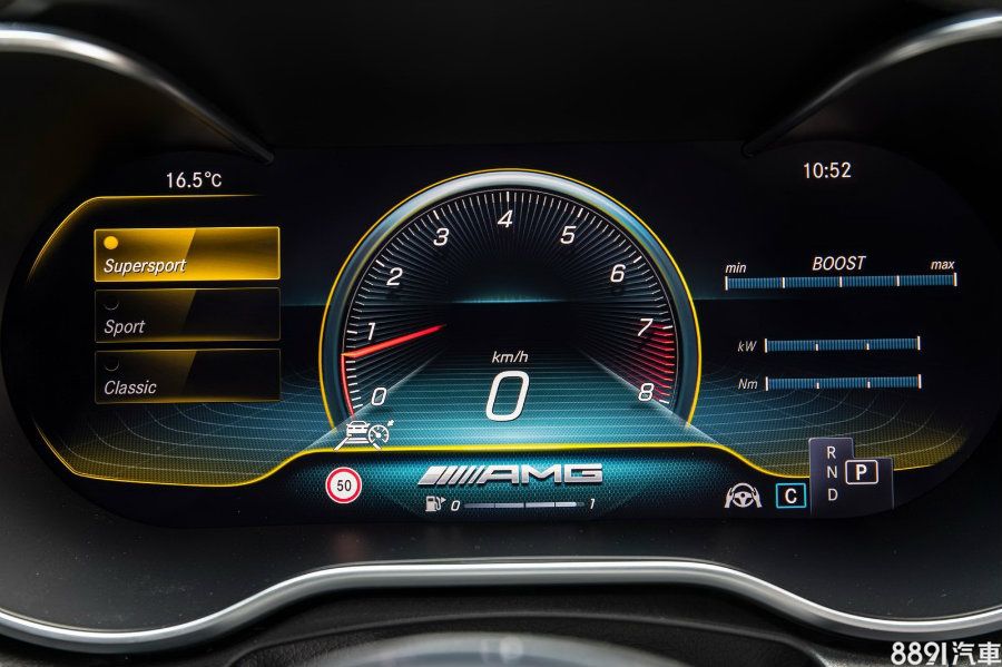 12.3吋數位儀錶提供Classic、Sport、Supersport三種顯示風格可選。