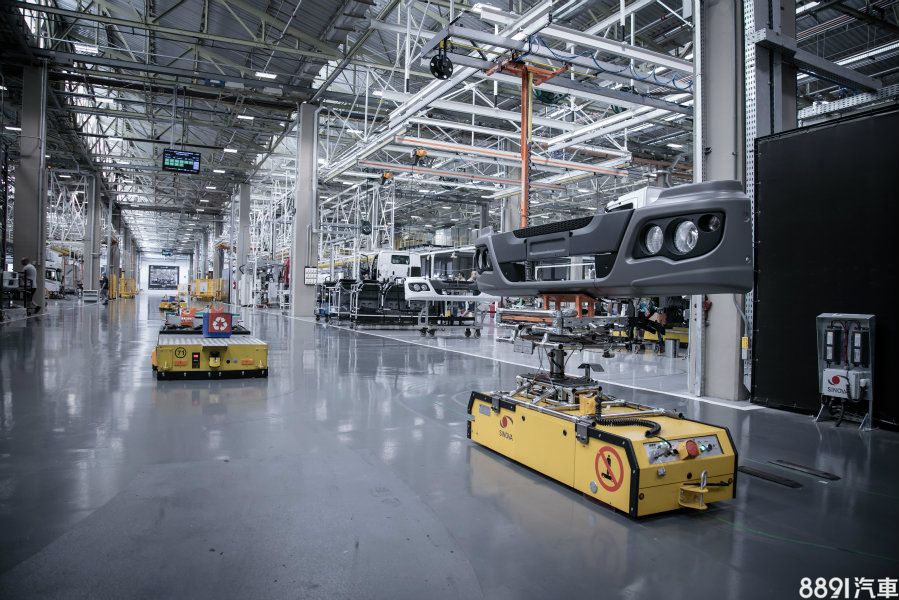 (圖為M.Benz的DTS無人輸送系統)