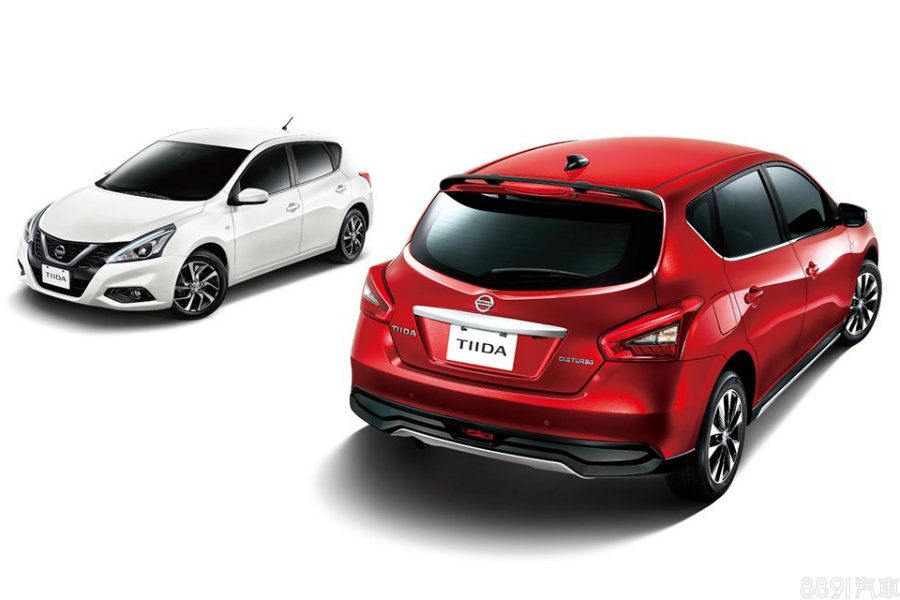 國內現行販售的Tiida是2017年所推出的二代小改款車型，透過更新外觀設計與強化安全配備維持市場競爭力，提供兩動力四車型編成。