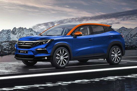 網上已流出ZR-V的預想圖,據了解,新車會擁有運動氣息濃厚的外觀特色,會提供雙色塗裝與多款車色。