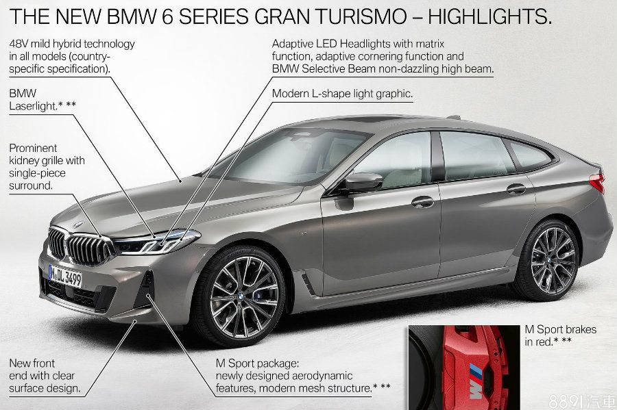 國外車訊 安全 動力科技都進化bmw小改款6 Series Gran Turismo登場 81汽車